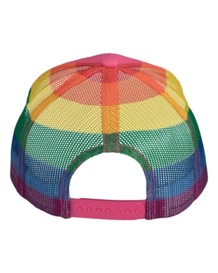 Kati Printed Mesh Trucker Cap Close Up Detail
