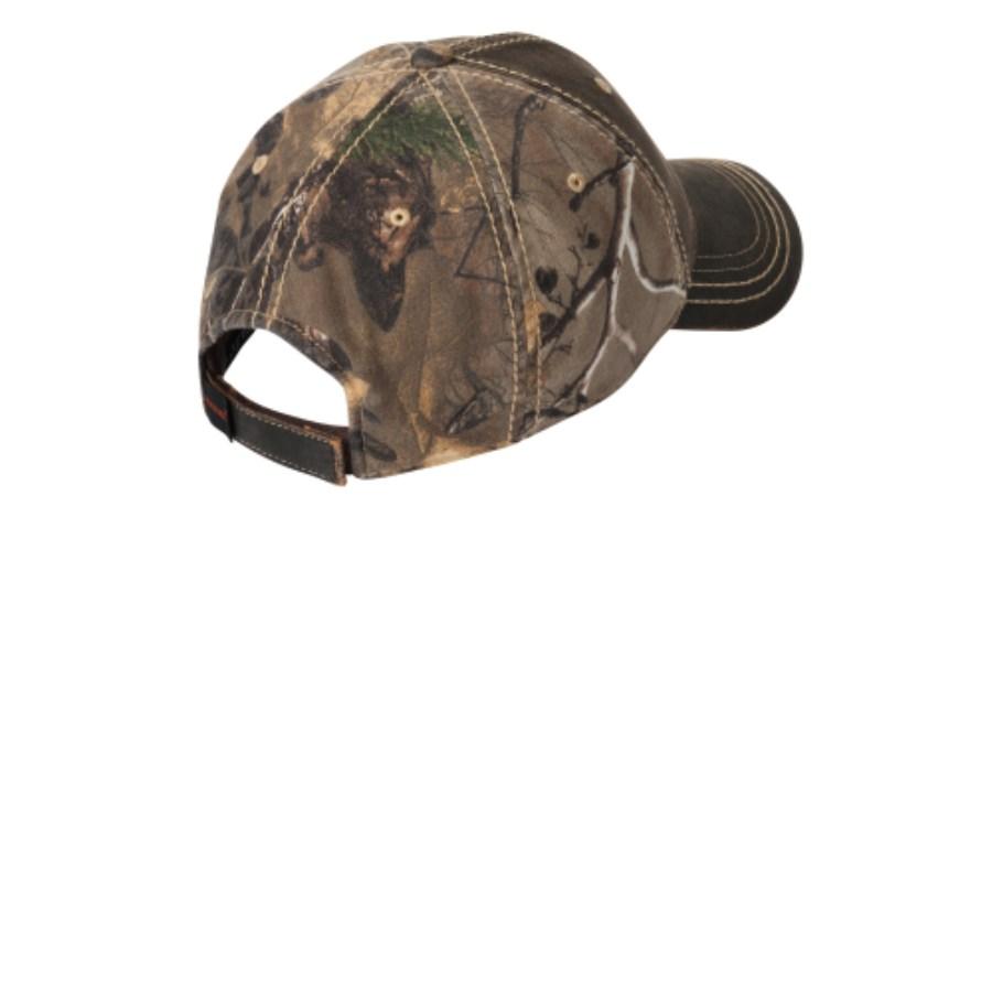 Port Authority Pigment Print Camouflage Cap Feature Close-up