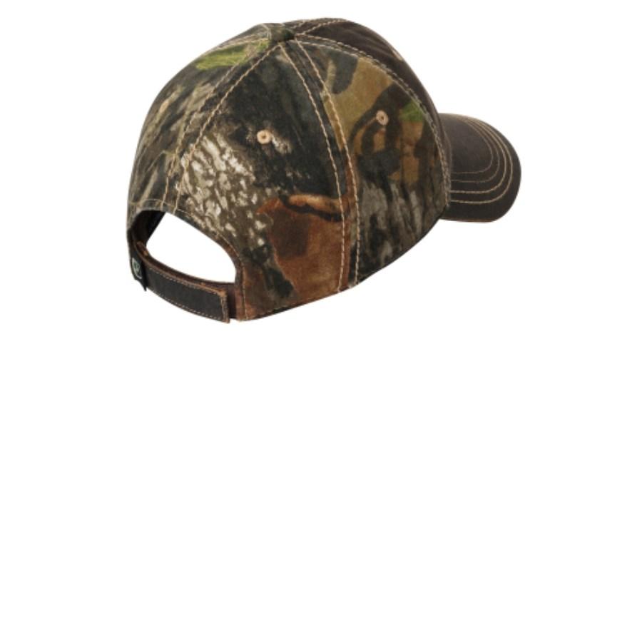 Port Authority Pigment Print Camouflage Cap Close Up Detail
