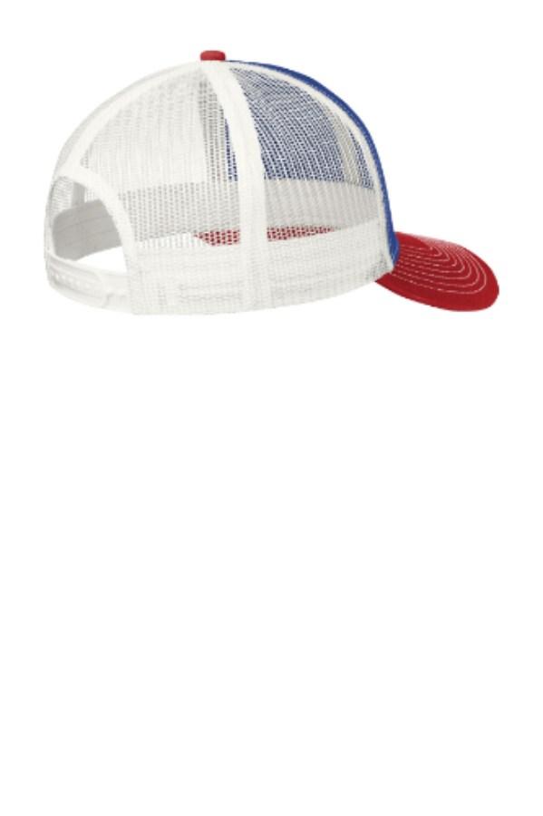 Port Authority Snapback Trucker Cap Close Up Detail