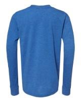 BELLA + CANVAS Youth Triblend Long Sleeve Tee Feature Close-up