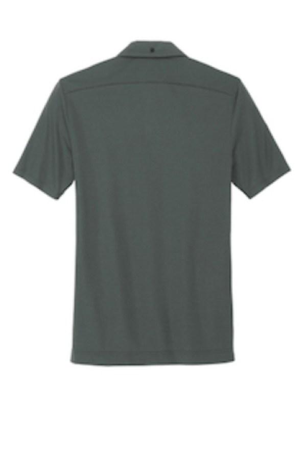 Mercer+Mettle Stretch Pique Full-Button Polo Feature Close-up