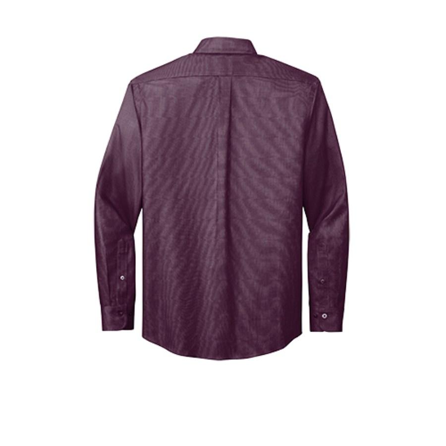 Brooks Brothers Wrinkle-Free Stretch Nailhead Shirt Feature Close-up