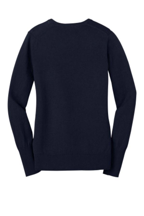 Port Authority Ladies V-Neck Sweater Feature Close-up