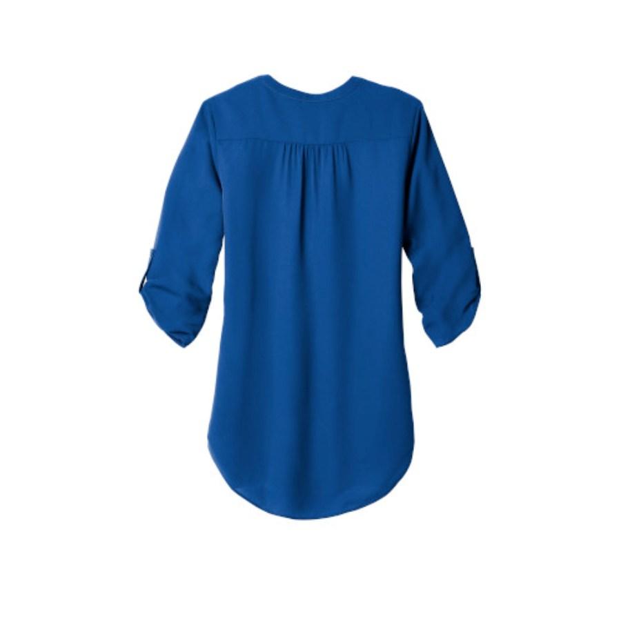 Port Authority Ladies 3/4-Sleeve Tunic Blouse Feature Close-up