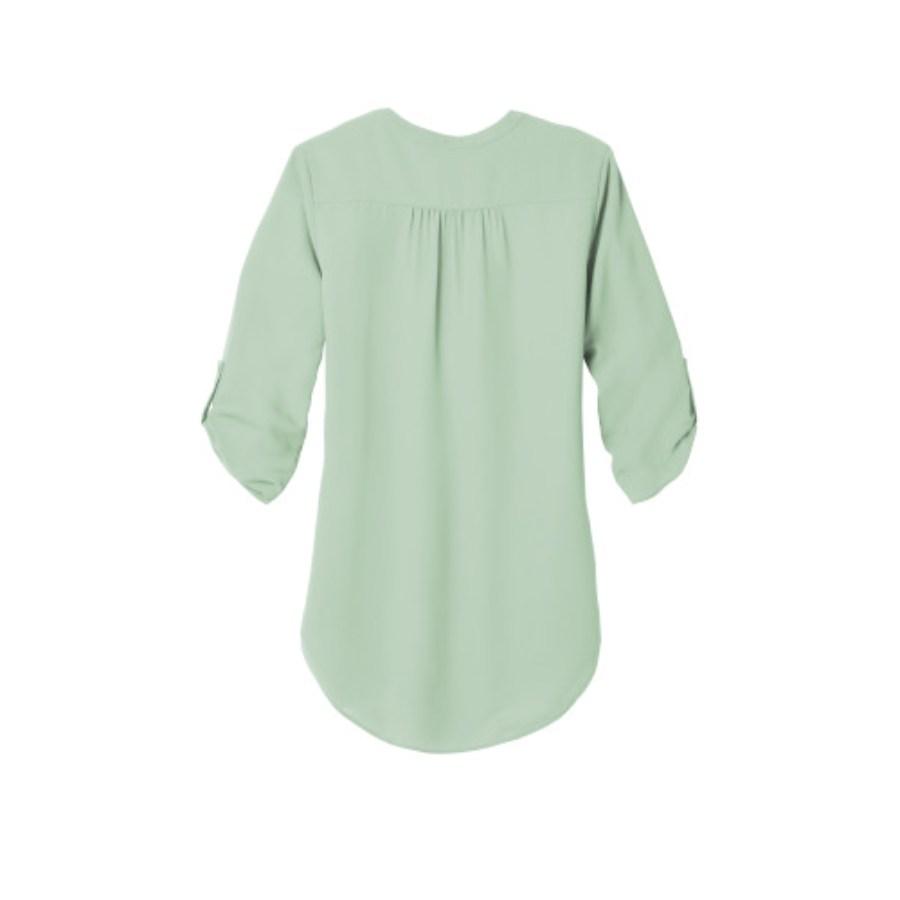 Port Authority Ladies 3/4-Sleeve Tunic Blouse Close Up Detail