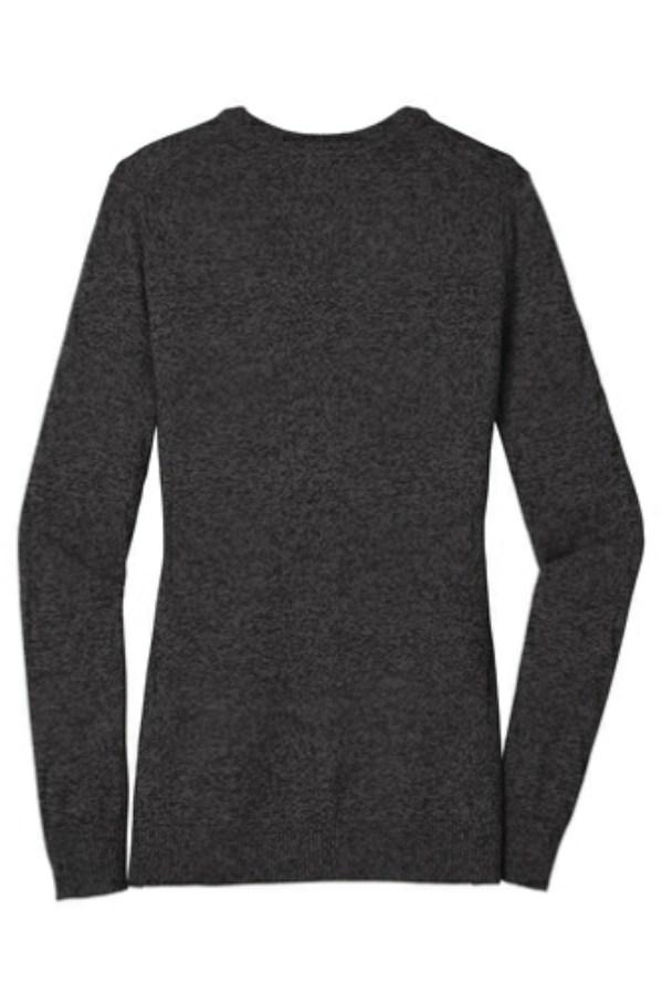 Port Authority Ladies Marled Cardigan Sweater Alternate View
