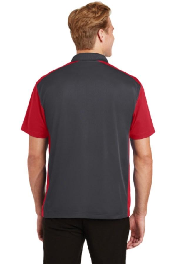 Sport-Tek Colorblock Micropique Sport-Wick Polo Close Up Detail