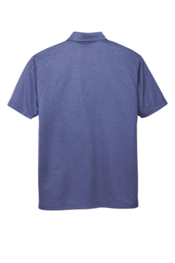 Port Authority Heathered Silk Touch Perf Polo Close Up Detail
