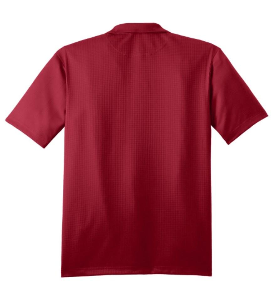 Port Authority Performance Fine Jacquard Polo Feature Close-up
