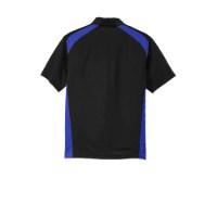 CornerStone Select Snag-Proof Two Way Colorblock PktPolo Close Up Detail