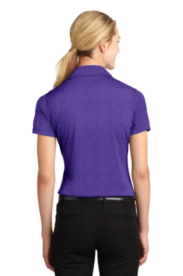 Sport-Tek Ladies Heather Contender Polo Feature Close-up