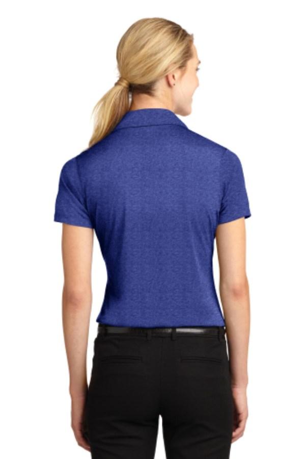 Sport-Tek Ladies Heather Contender Polo Close Up Detail