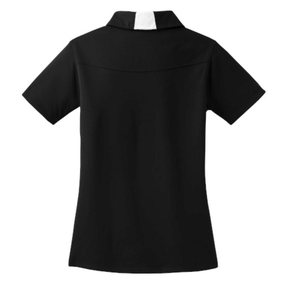 Sport-Tek Ladies Side Blocked Micropique Sport-Wick Polo Close Up Detail
