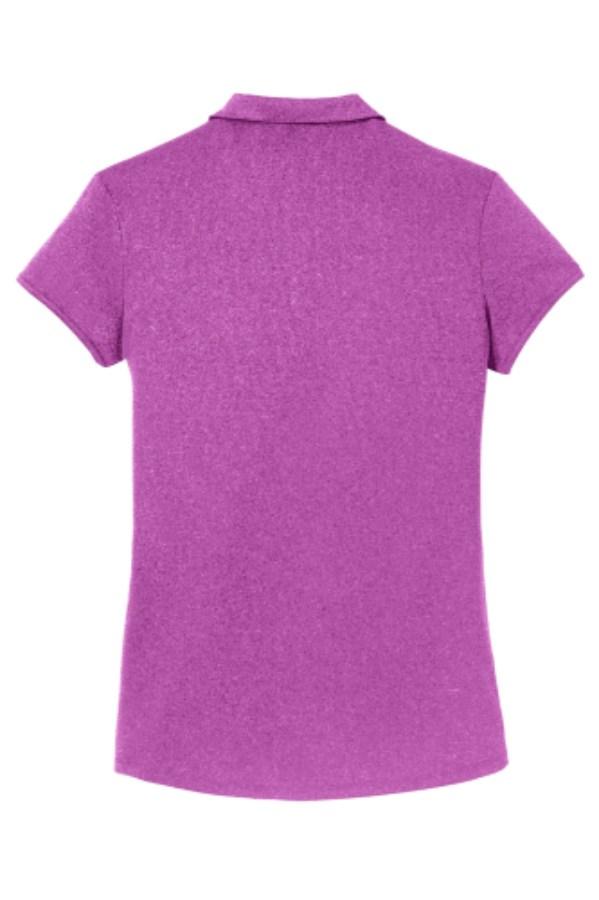 Port Authority Ladies Trace Heather Polo Feature Close-up