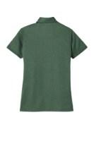 Port Authority Women's Heathered Silk Touch Performance Polo Feature Close-up