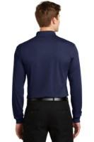 Sport-Tek Long Sleeve Micropique Sport-Wick Polo Feature Close-up