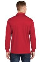 Sport-Tek Long Sleeve Micropique Sport-Wick Polo Feature Close-up