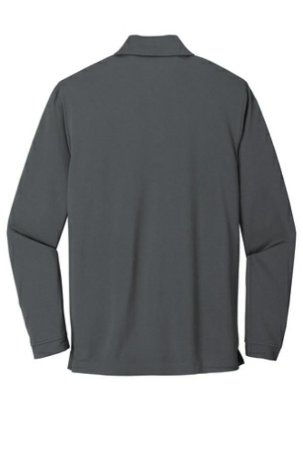 Port Authority Dry Zone UV Micro-Mesh Long Sleeve Polo Close Up Detail