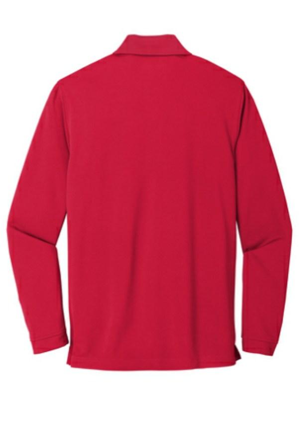 Port Authority Dry Zone UV Micro-Mesh Long Sleeve Polo Perspective View