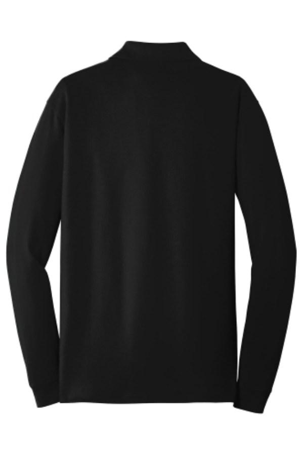 Port Authority EZCotton Long Sleeve Polo Feature Close-up