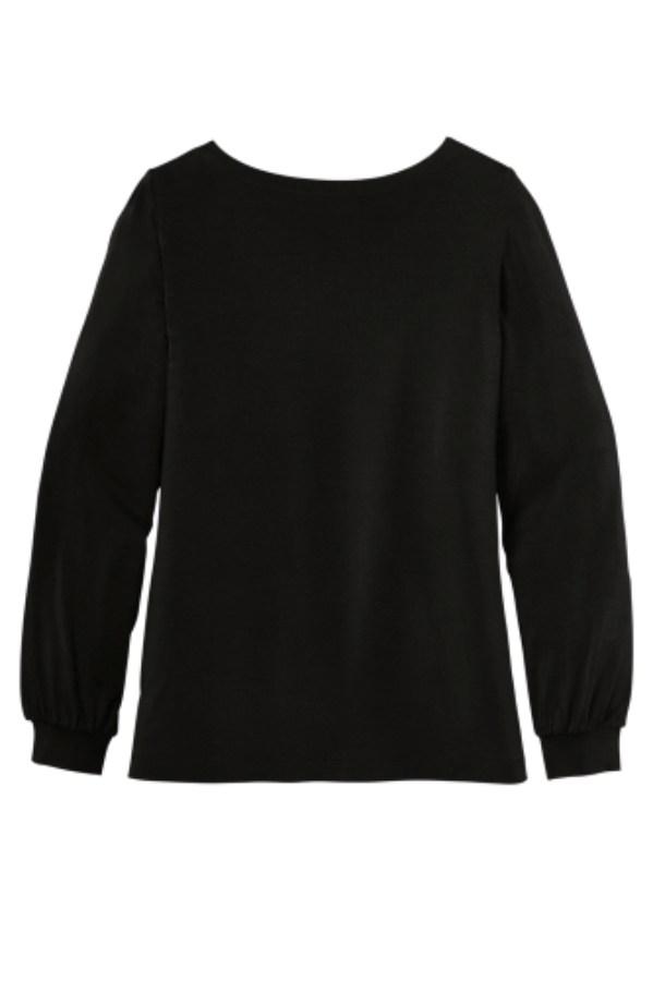 Port Authority Ladies Luxe Knit Jewel Neck Top Alternate View
