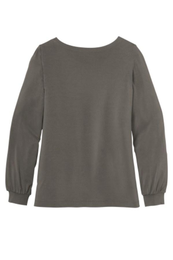 Port Authority Ladies Luxe Knit Jewel Neck Top Feature Close-up