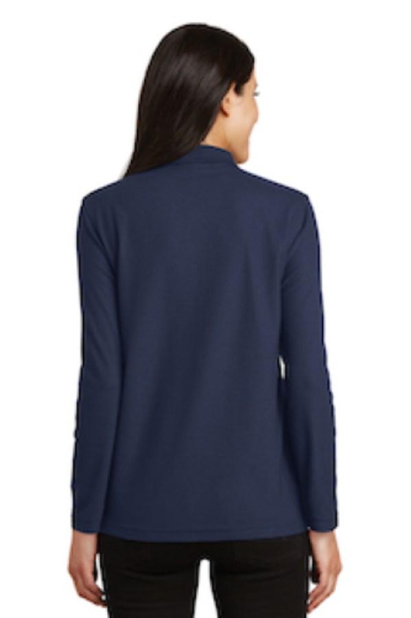 Port Authority Ladies Silk Touch Long Sleeve Polo Additional Angle