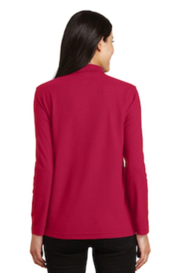 Port Authority Ladies Silk Touch Long Sleeve Polo Alternate View