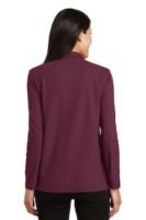 Port Authority Ladies Silk Touch Long Sleeve Polo Close Up Detail