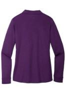 Port Authority Ladies Silk Touch Perf Long Sleeve Polo Additional Angle