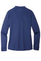 Port Authority Ladies Silk Touch Perf Long Sleeve Polo Perspective View