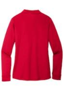 Port Authority Ladies Silk Touch Perf Long Sleeve Polo Close Up Detail