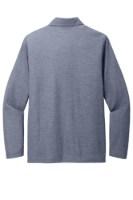 TravisMathew Oceanside Heather Long Sleeve Polo Feature Close-up