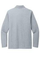 TravisMathew Oceanside Heather Long Sleeve Polo Close Up Detail