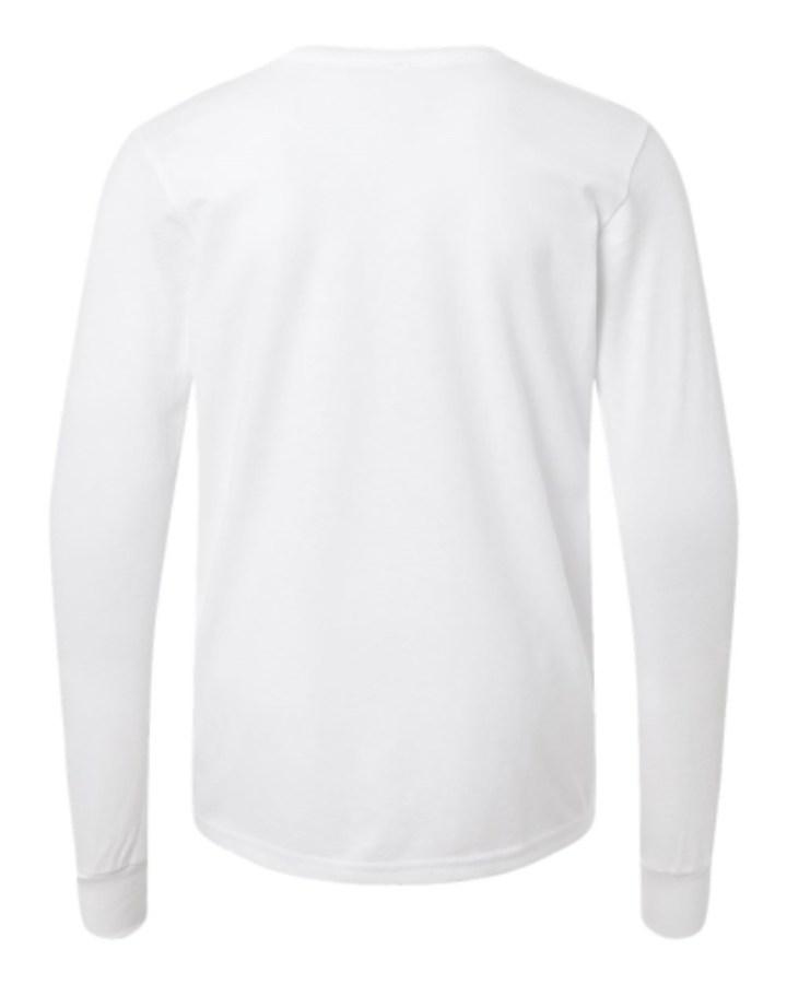BELLA + CANVAS Youth Heather CVC Long Sleeve Tee Alternate View