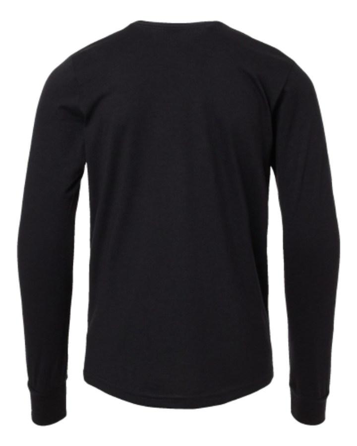 BELLA + CANVAS Youth Heather CVC Long Sleeve Tee Feature Close-up