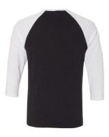 BELLA + CANVAS 3/4 Sleeve Baseball Tee Additional Angle