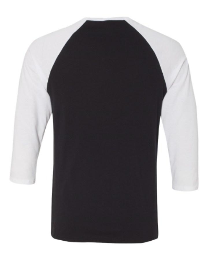 BELLA + CANVAS 3/4 Sleeve Baseball Tee Additional Angle