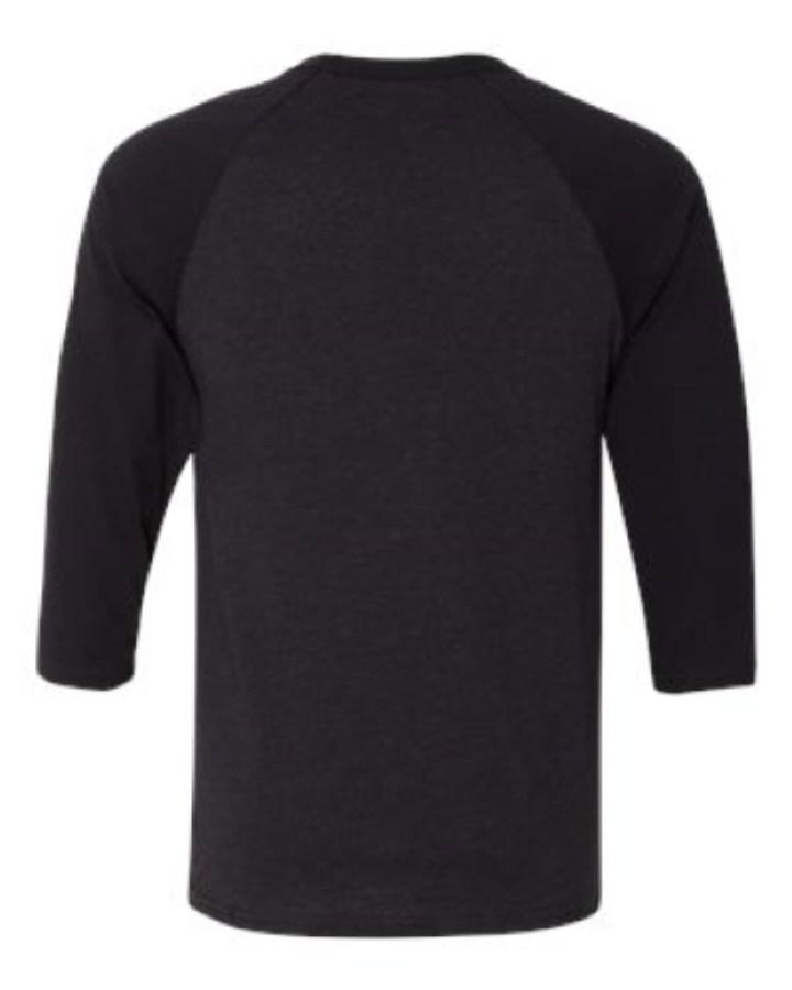 BELLA + CANVAS 3/4 Sleeve Baseball Tee Alternate View