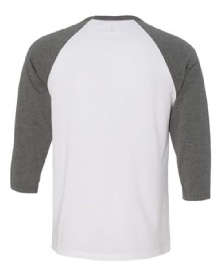 BELLA + CANVAS 3/4 Sleeve Baseball Tee Additional view