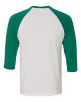 BELLA + CANVAS 3/4 Sleeve Baseball Tee Additional Angle