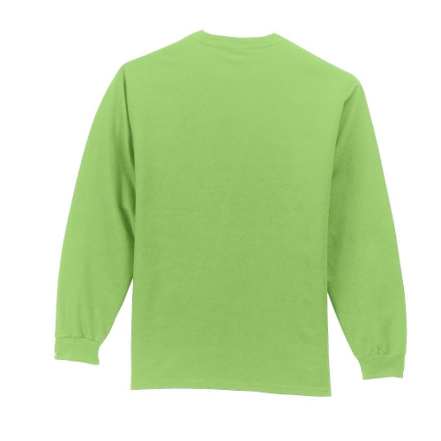 Port & Company Long Sleeve Essential Pocket Tee Perspective View