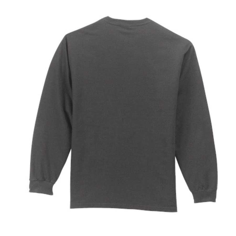 Port & Company Long Sleeve Essential Pocket Tee Additional Angle
