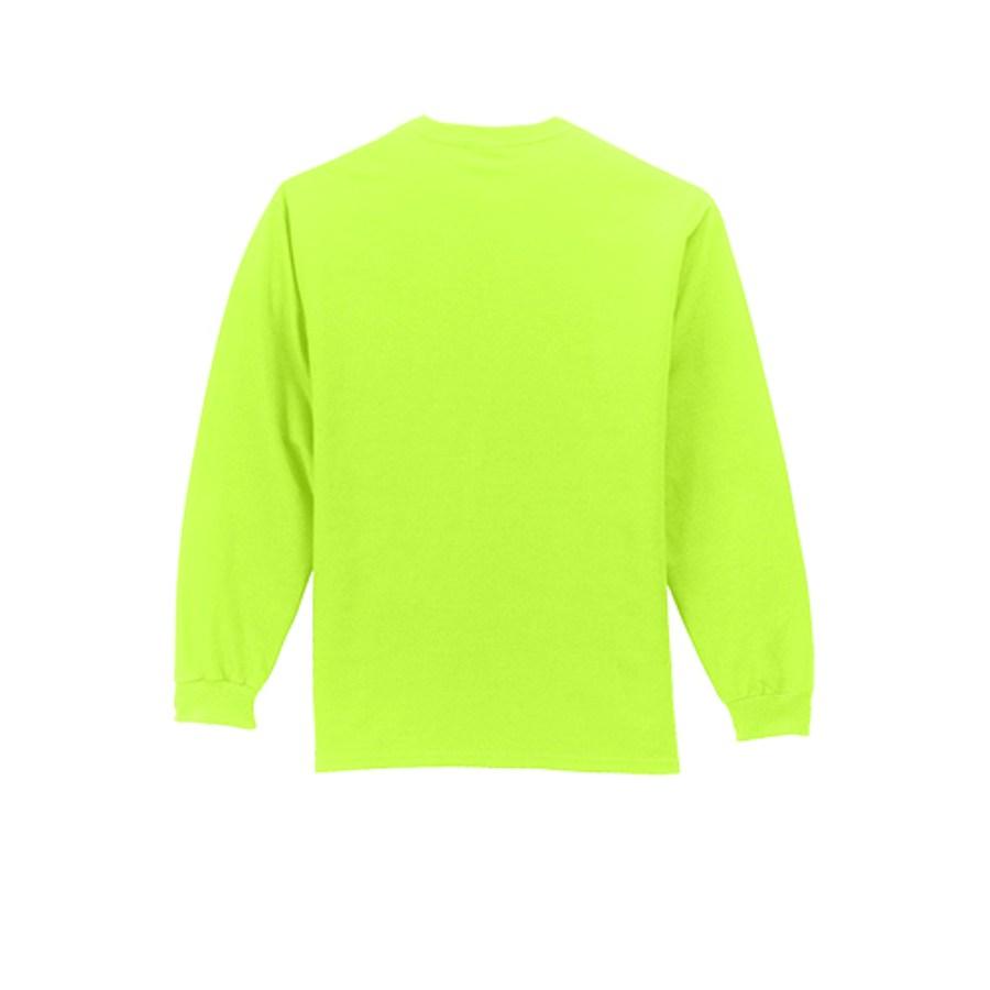 Port & Company Long Sleeve Essential Pocket Tee Perspective View