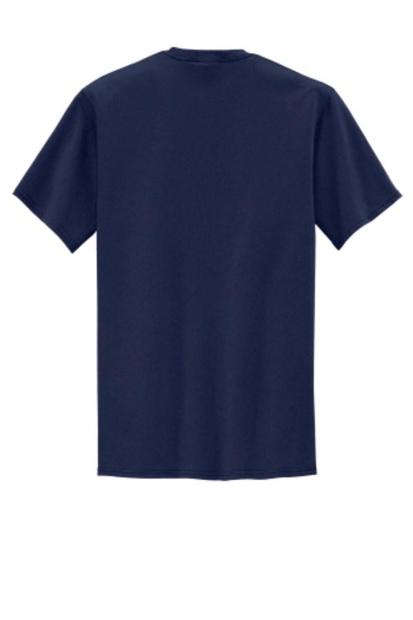 Port & Company Tall Core Blend Pocket T-Shirt Close Up Detail