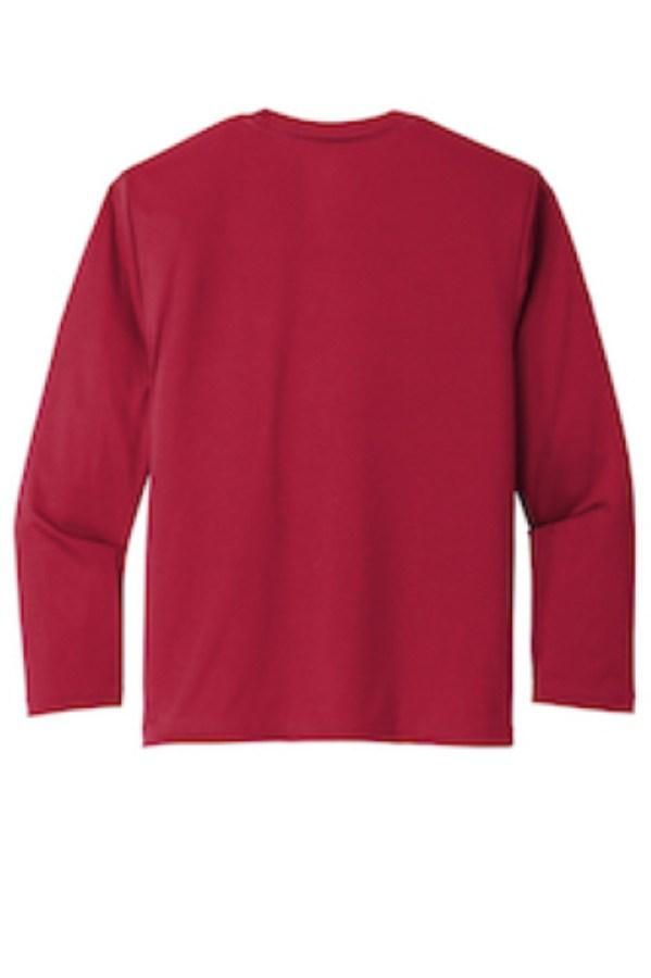 Port & Company Youth Long Sleeve Performance T-Shirt Feature Close-up