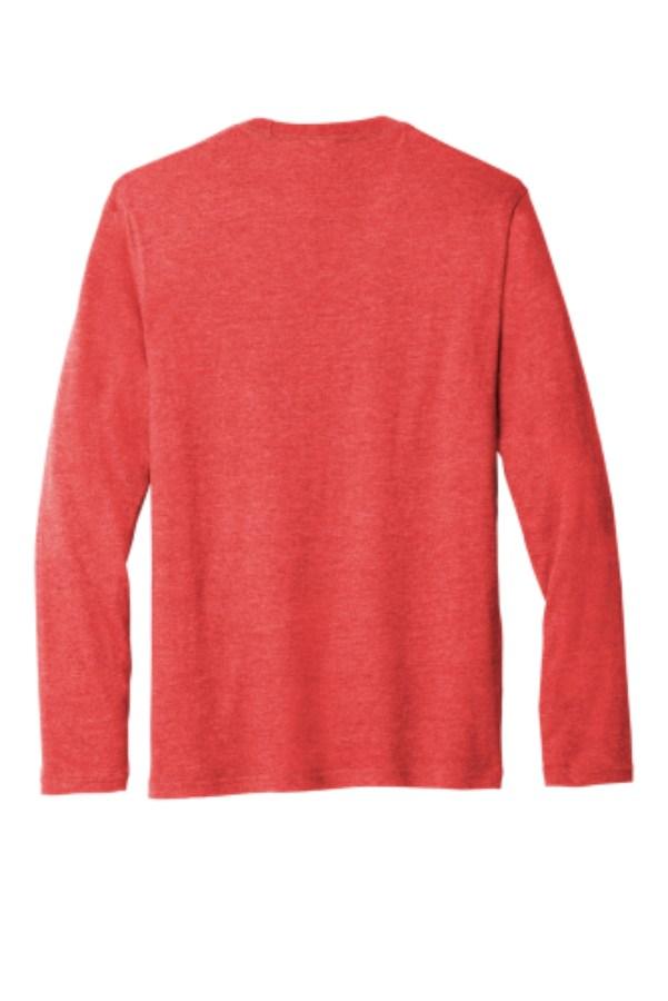 Port & Company Tri-Blend Long Sleeve T-Shirt Close Up Detail