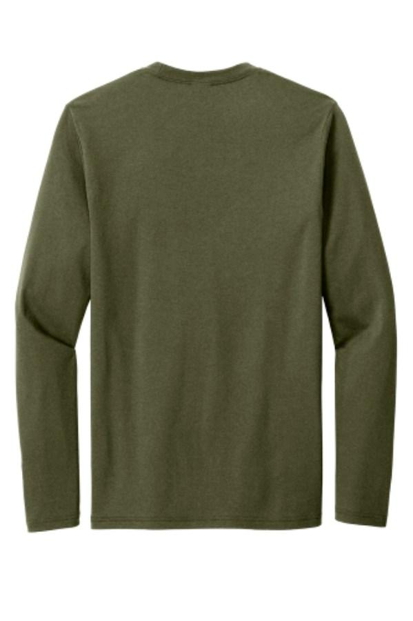 Port & Company Tri-Blend Long Sleeve T-Shirt Close Up Detail