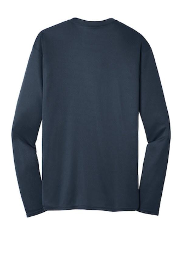 Port & Company Long Sleeve Performance T-Shirt Feature Close-up